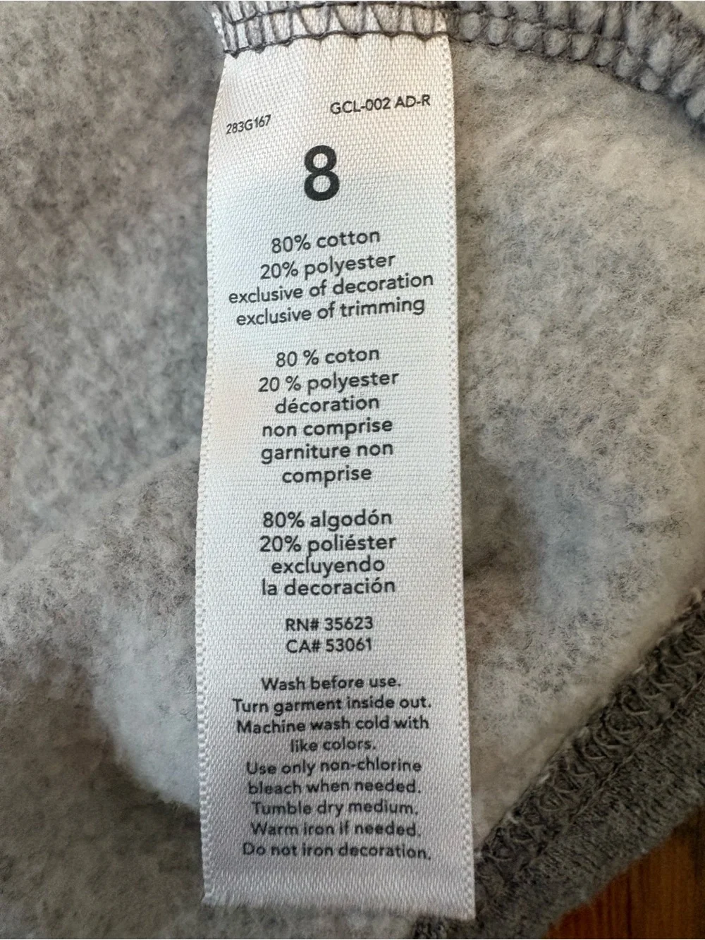 Carter’s Fleece Lined Pullover